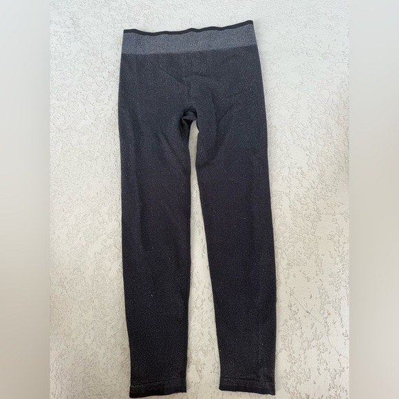 all in motion girls shimmer black leggings size L 10/12 - Picture 1 of 4